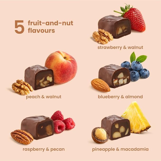 Liberty Orchards Variety 4 Pack | Chocolate Dipped Fruit Delights, Turkish Delight, Aplets & Cotlets, Berry Delight | Gluten Free, Vegan