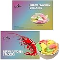 Fusion Select 2 Pk Uncooked Prawn Crackers - Multi-Colored Shrimp Chips for Sharing, Serving Snack Platters at Parties - Dehydrated Seafood Chips