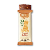 Skout Organic Plant-Based Protein Bars Peanut Butter (12 Pack) - 10g Protein - Vegan Protein Bars - Only 3 Ingredients - Easy Snack - Gluten, Dairy