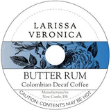 Butter Rum Colombian Decaf Coffee (Single Serve K-Cup Pods) (Gourmet, Naturally Flavored, Whole Coffee Beans) (12 pods, ZIN: 571628) - 3 Pack