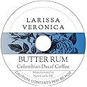 Butter Rum Colombian Decaf Coffee (Single Serve K-Cup Pods) (Gourmet, Naturally Flavored, Whole Coffee Beans) (12 pods, ZIN: 571628) - 3 Pack