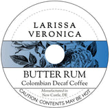 Butter Rum Colombian Decaf Coffee (Single Serve K-Cup Pods) (Gourmet, Naturally Flavored, Whole Coffee Beans) (12 pods, ZIN: 571628) - 3 Pack