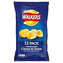 Walkers Cheese & Onion Crisps 25g x 12 per pack