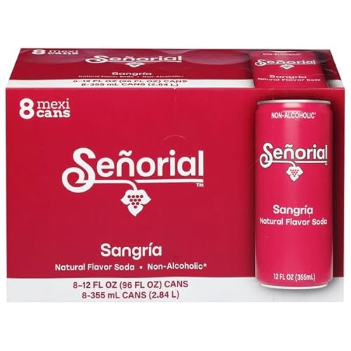 Senorial, Sangria Soda, 12 Fl Oz, 8 Pack