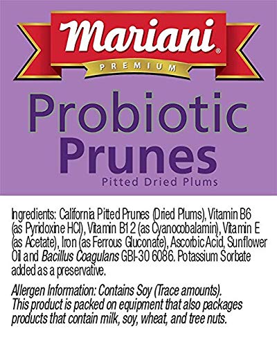 Probiotic Prunes - Two 6 oz Packages of Dried Prunes Plus Our Prunes Recipe Book - Great Value