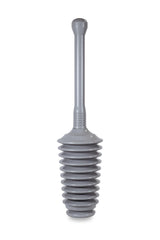 Master Plunger 500 & Toilet Brush Combo Set - Heavy-Duty Gray Toilet Plunger with High-Efficiency Brush and Holder - Durable, Compact Bathroom