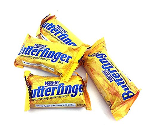 Butterfingers Candy, Butterfinger Snack Size Chocolate Bars, (Bag of 2 Pounds)