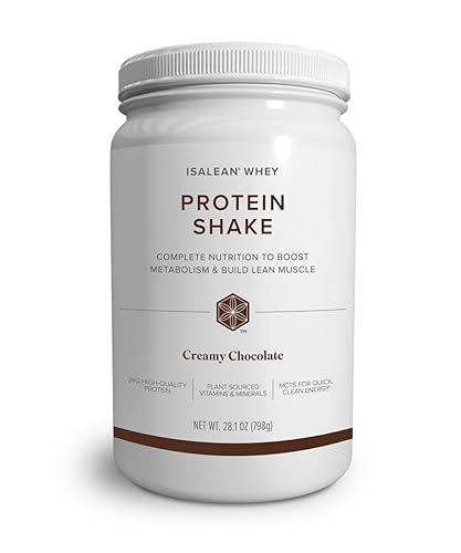 IsaLean Protein Shake - Complete Nutrition for Maintaining Healthy Weight & Lean Muscle Growth Enhanced with MCT Oil - 24 Vitamins & Minerals - 28.1