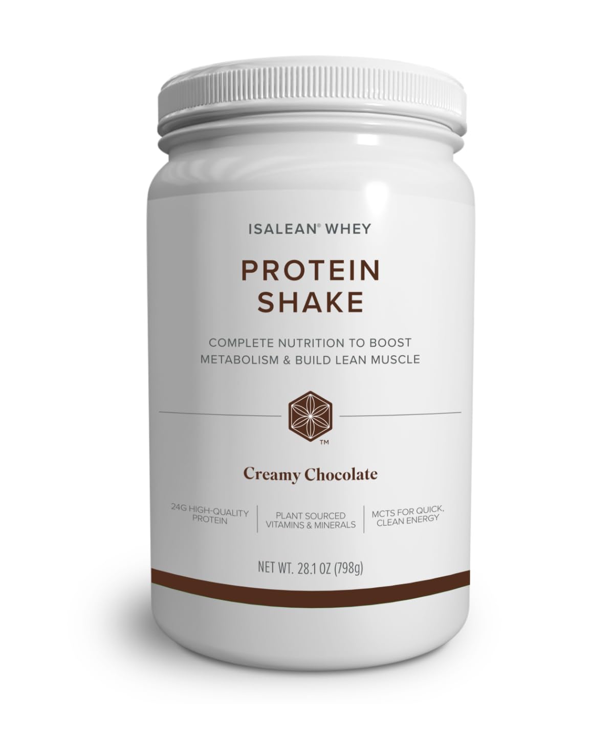 IsaLean Protein Shake - Complete Nutrition for Maintaining Healthy Weight & Lean Muscle Growth Enhanced with MCT Oil - 24 Vitamins & Minerals - 28.1