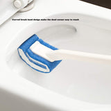 Toilet Brush Bowl Brush Bathroom Brush Under Rim Toilet Brush Scracth-Free Curved Good Grip Easy to use deep Cleaning No Scratching, Anti-Splashing
