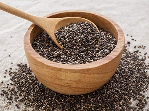ROM AMERICA Raw Black Chia Seeds, Vegan Gluten-free Keto Friendly High Protein Superfood for Dieting and Healthy Eating, Baking, Topping, Salads
