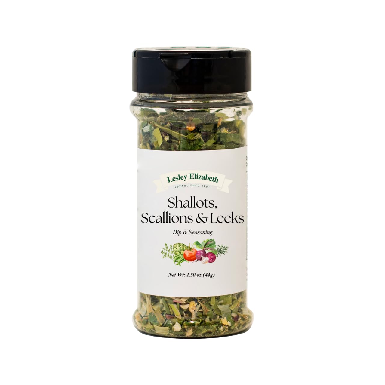 Lesley Elizabeth Shallots, Scallions & Leeks Seasoning - All-Purpose Dip & Herb Blend | Gourmet Onion Spice for Chicken, Vegetables, Seafood