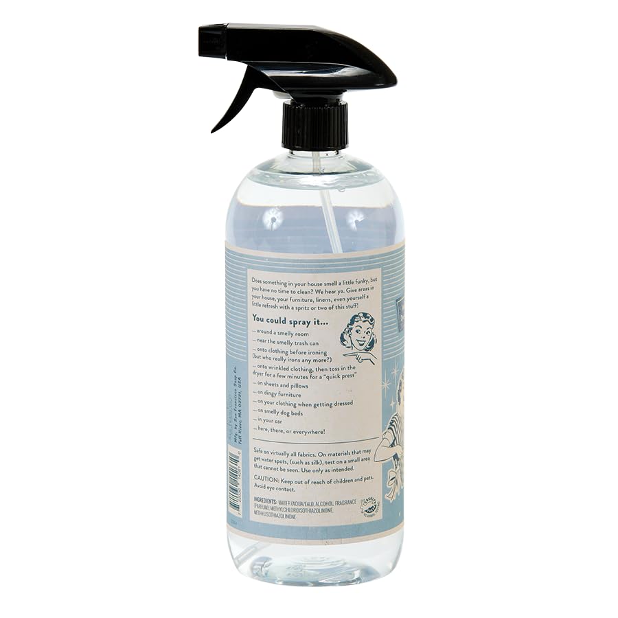 San Francisco Soap Company Smells So Clean Linen Spray | Egyptian Cotton | 33.8 Fl Oz | Fresh Spray | Multi-Purpose And Dye Free
