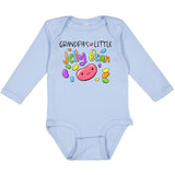 inktastic Grandpa's Little Jellybean Cute Easter Candy Long Sleeve Creeper 6 Months 0100 Light Blue 3a4ed