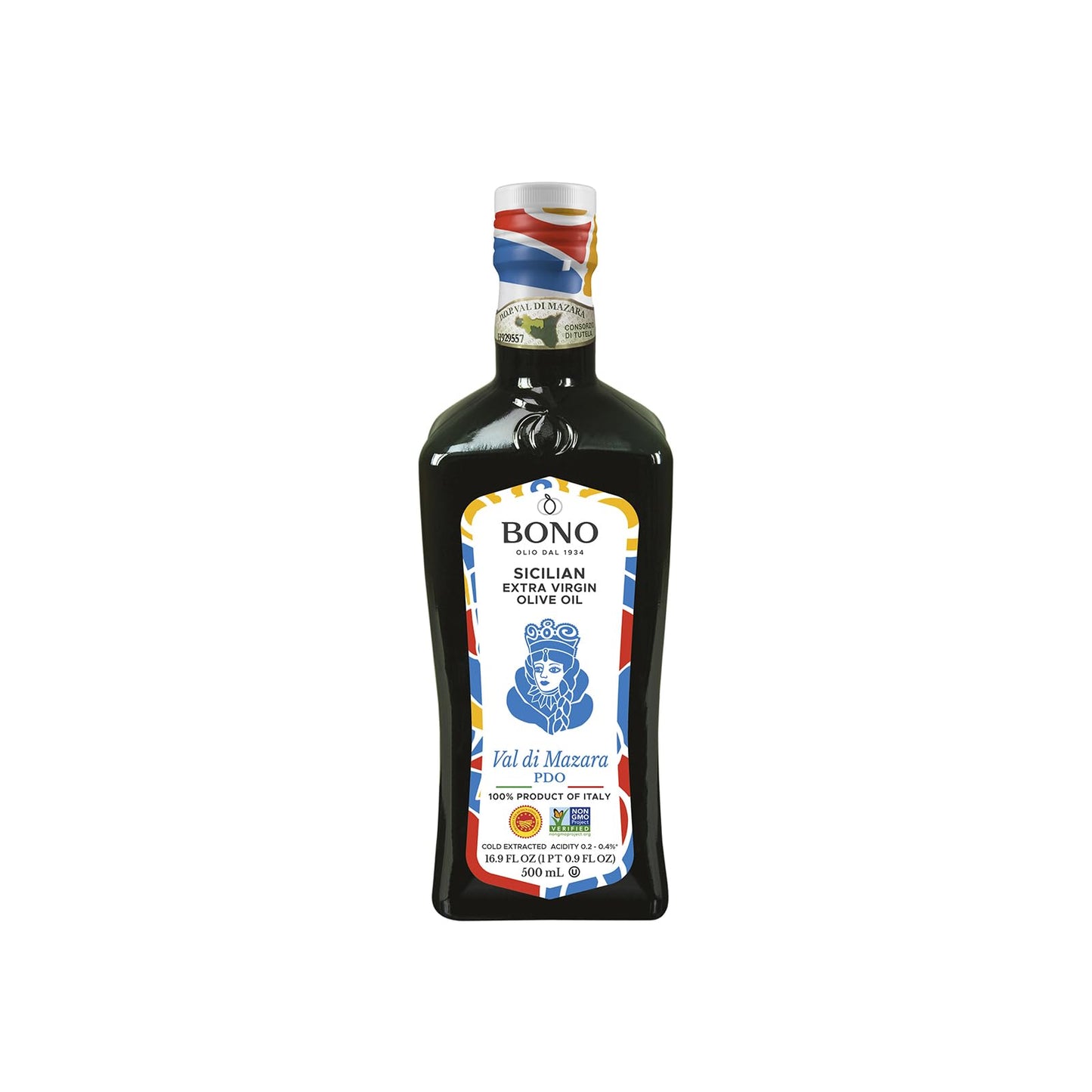 Bono Sicilian Certified PDO Val Di Mazara Extra Virgin Olive Oil - 16.9 oz