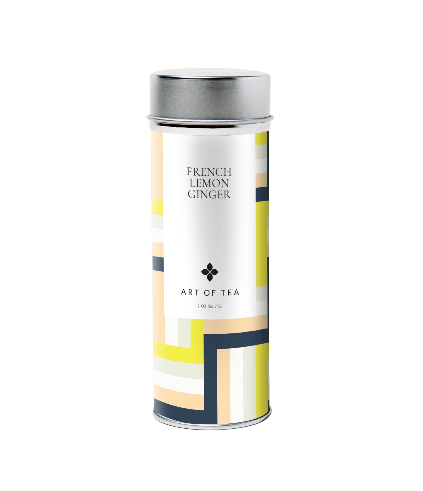 Art of Tea | Organic French Lemon Ginger 1.5oz Herbal Tea | Artisan Loose Leaf Tea Tin