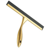 10inch T Shape Water Squeegee for Cars,Bathroom,Glasses or The top of Kitchen Range stailess Steel Gold Finish