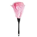 Turkey Feather Duster,Soft Feather Hand Dusters,Feathers Dyed Assorted Colors Of 5 Cleaning Tools (Pink)