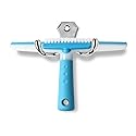 Shower Squeegee for Glass Doors, MEIBEI Squeegee for Shower Glass Door, Multi-Purpose Silicon Squeegee with Groove Gap Brush for Car Windshield, Tile