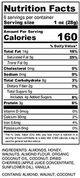 Cherry Grain Free Granola by Within/Without | Certified Paleo and Keto Diet Friendly Chewy Granola | Naturally Gluten Free Low Carb Snack | No Refined