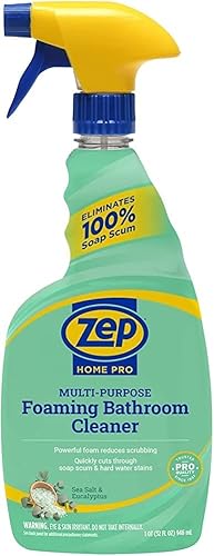 Zep Home Pro Multi-Purpose Foaming Bathroom Cleaner - 32 Fl. Oz. - R53106 - Pro Trusted Cleaning Power: Now in Refreshing Scents and Family Friendly