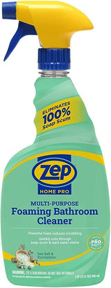 Zep Home Pro Multi-Purpose Foaming Bathroom Cleaner - 32 Fl. Oz. - R53106 - Pro Trusted Cleaning Power: Now in Refreshing Scents and Family Friendly