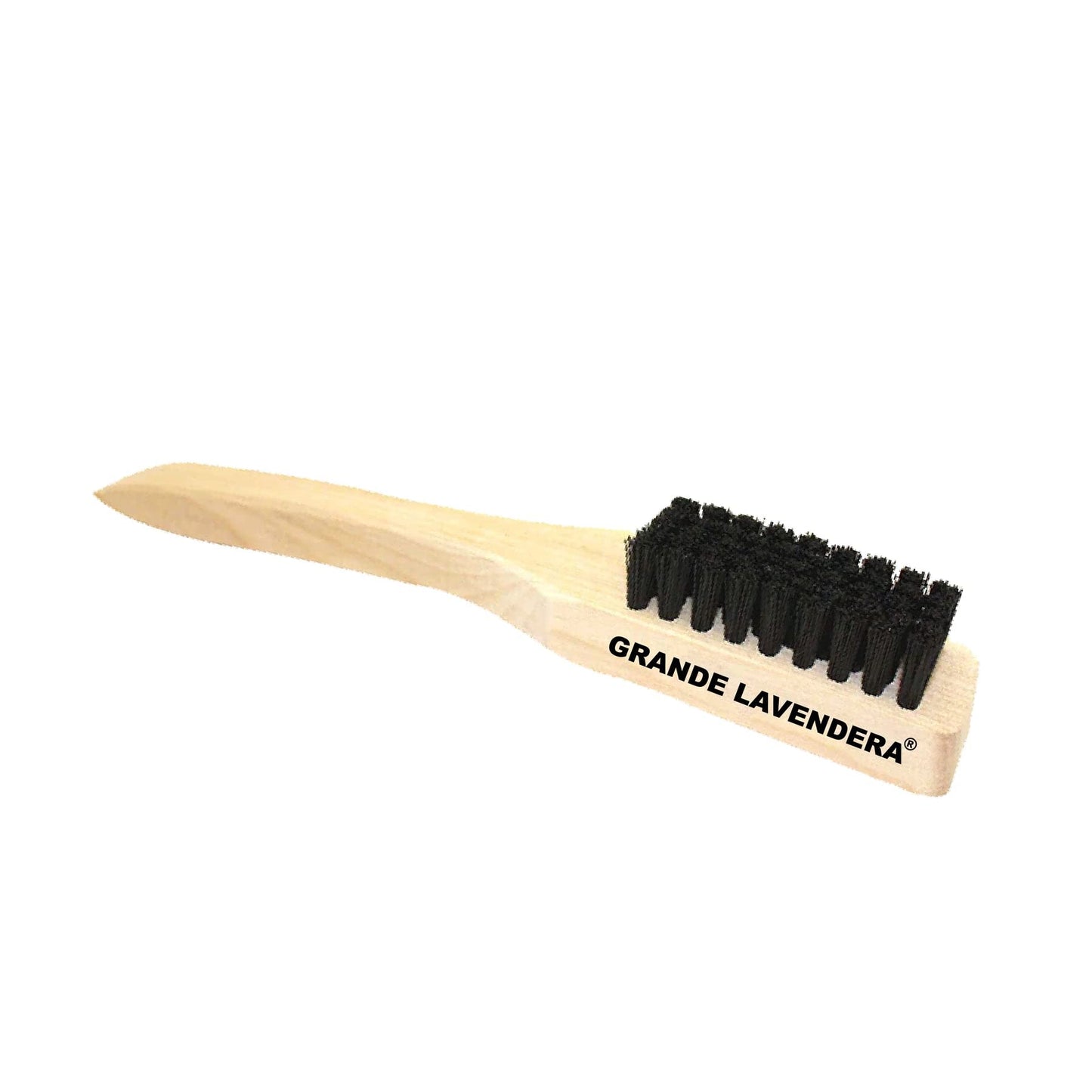 Professional Laundry Brush for Stains on Clothes, Nylon Bristles & Wooden Handle, Stain Scrubber for Hand Washing and Fabric Spot Cleaning Tool