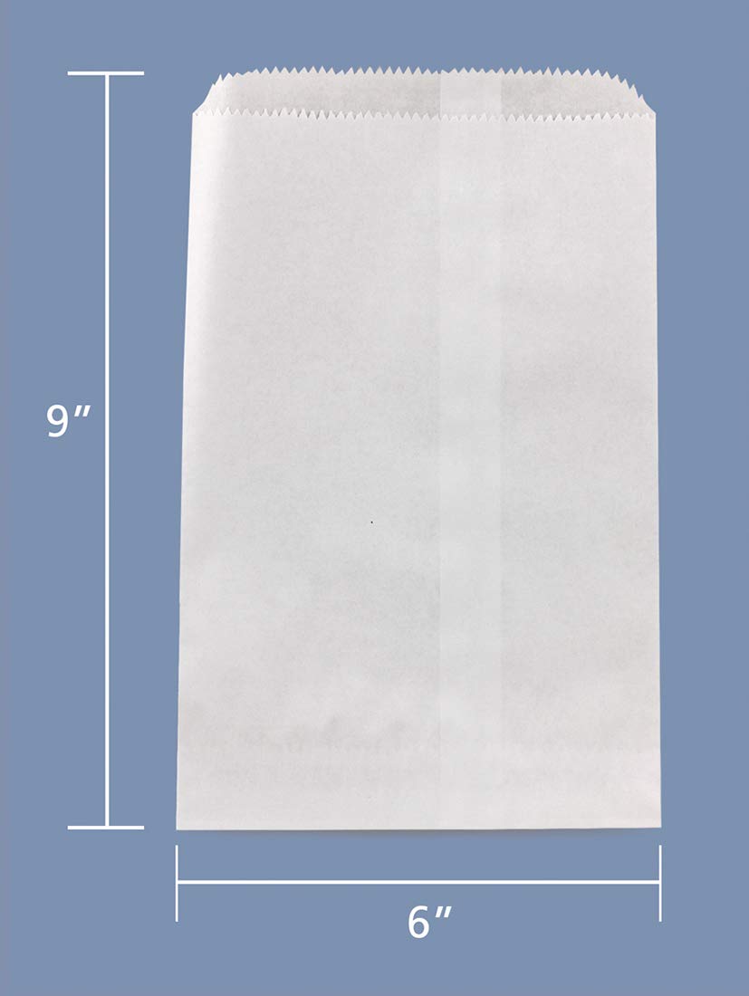 Hygloss Pinch Bottom Paper Bags 8.5"X11" 50/Pkg - White