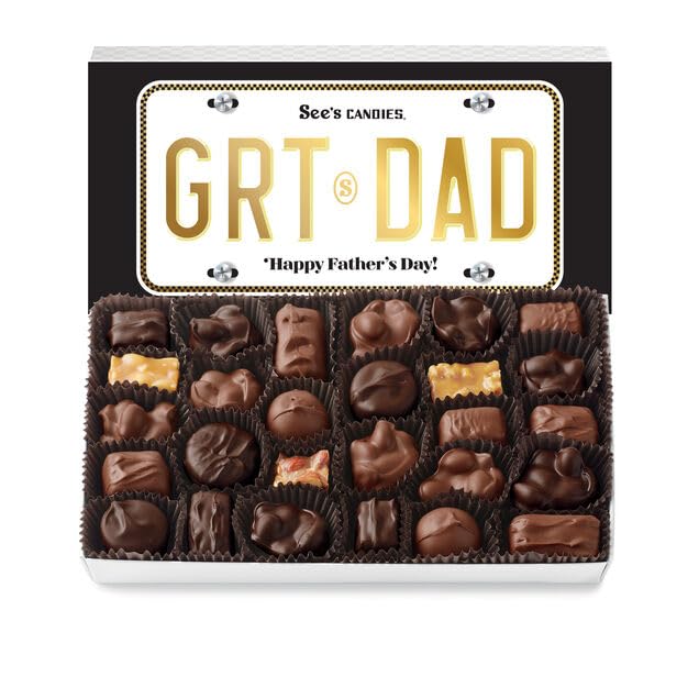See's Candies 1 lb Father's Day Nuts & Chews