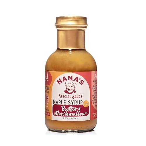 Nana’s Special Sauce - Pure Maple Syrup with Real Butter & Marshmallow - Delicious Breakfast Syrup for Pancakes, Waffles, French Toast, and Ice Cream