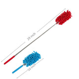 Maguu Long-Reach Washable Dusting Brush with Telescoping Pole,Retractable Extendable Flexible Microfiber Duster for Home Car and Office(Set of 3)
