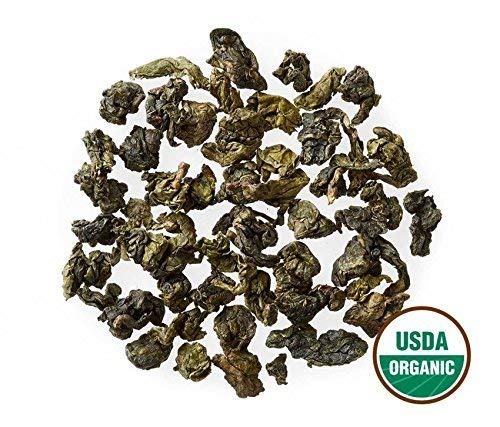 Golden Moon Tea Tie Guan Yin Oolong Tea - Organic Green Tea - Wulong Variety - Loose Leaf, Non-GMO - Travel Tin (30 Servings)