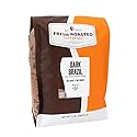 Fresh Roasted Coffee, Dark Brazil Whole Bean Coffee, Med-Dark Roast, Kosher, 5 lb (80 oz)