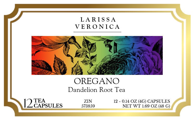 Oregano Dandelion Root Tea (Single Serve K-Cup Pods) (12 pods, ZIN: 573859) - 2 Pack
