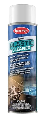 Sprayway SW848 Aerosol Plastic Cleaner, 19 oz