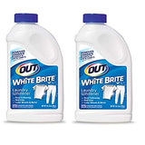 OUT White Brite Laundry Whitener Powder, Stain Remover Detergent Booster for Clothes, Removes Red Clay and Rust Stains on White Clothing and Uniforms