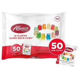 Albanese World's Best 12 Flavor Gummi Bear Cubs | 50-0.5oz Snack Packs of Candy | Miniature, Individually Wrapped, Soft Gummy |Cherry, Blue Raspberry