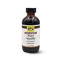 Singing Dog Vanilla Organic Double Strength Pure Vanilla Extract, 4 oz - 2x Vanilla Beans, USDA Organic - Ice Cream, Baking - Non-GMO, Allergen-Free