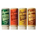 Ayoh Foods, Mayo Gone Wild, Made by Molly Baz - Easy to Squeeze, Perfect for; Sandwiches, Burgers, Fries, Nuggets, Wraps & Dips (4 Pack, Flavors Pack)