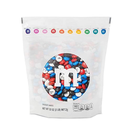 M&M’S WORLD Hockey Milk Chocolate Candy, 2 lbs Bulk Candy for Hockey Party Decor, Gifts, Favors or Sports Theme Birthday