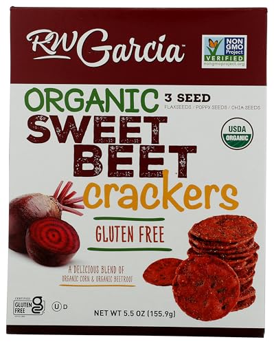 RW GARCIA Organic Sweet Beet Crackers, 5.5 OZ