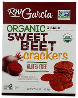 RW GARCIA Organic Sweet Beet Crackers, 5.5 OZ
