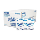 Windsoft 105 Multifold Paper Towels, 1-Ply, 9 1/5 x 9 2/5, White, 250 per Pack (Case of 16)