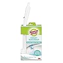 Scotch-Brite Disposable Toilet Scrubber Starter Kit, Disposable Refills with Built-In Bleach Alternative, Includes 1 Handle, Storage Caddy and 5