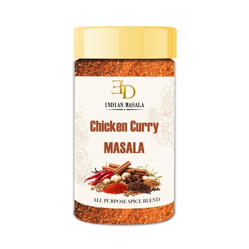 EDZZEL Chicken Curry Masala Spice Blend for Everyday Cooking, Fine Ground Seasoning Mix for Curry, Gravy, Marinades & Recipes, Small Batch Packed