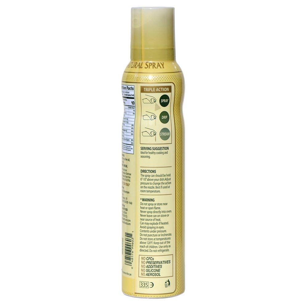 Mantova Ghee Oil, 100% Pure Cooking Oil Spray, Omega-3, perfect for Keto snacks, baking, grilling, or cooking, our oil dispenser bottle lets you spray, drip, or stream with no waste, 5 oz (Pack of 4)