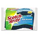 3M Scotch-Brite No Scratch Scrub Sponges, Blue, 4-1/2 x 2-1/2 x 7/10 in