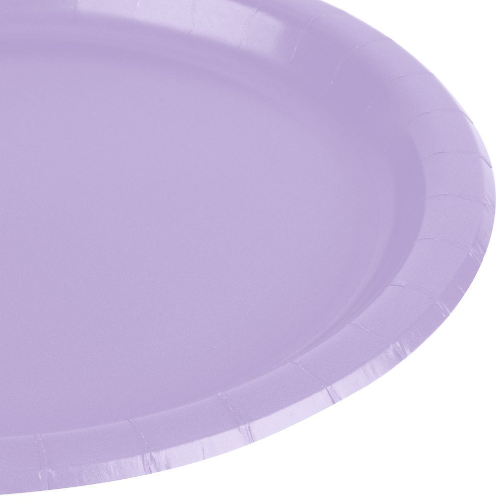 Lavender Round Paper Plates - 8.5" (Pack Of 20) - Perfect For Parties, Celebrations & Picnics