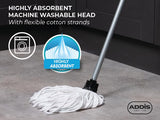 Addis Cotton Mop Refill, Graphite/Metallic,White