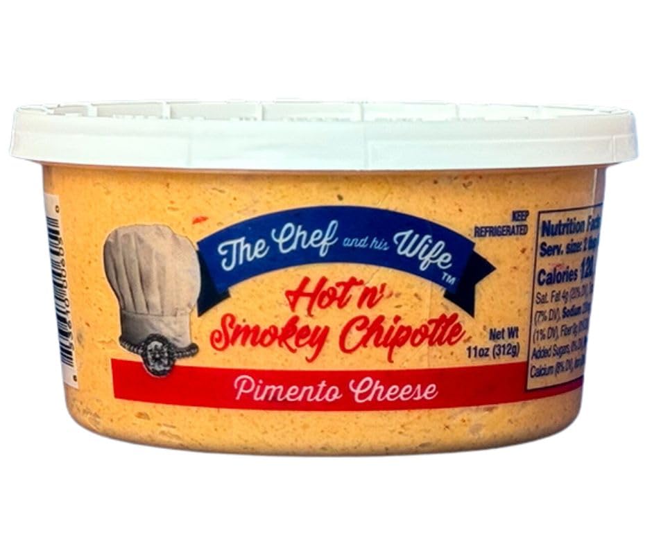 The Chef and his Wife Foods Hot n' Smokey Chipotle Pimento Cheese trio (3)